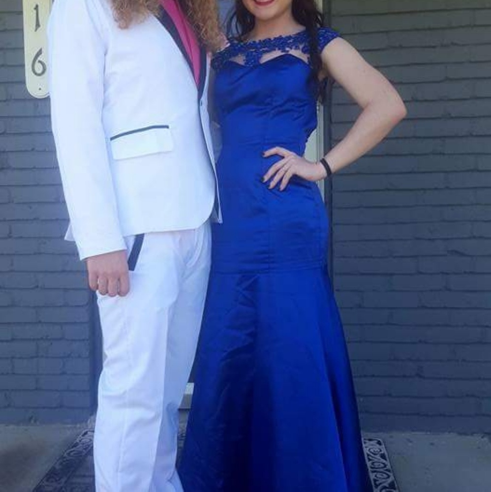 Royal blue prom dress